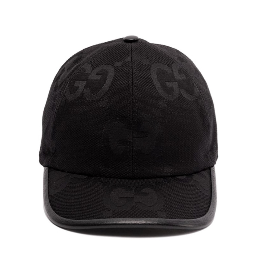 Black Gucci GG Logo Baseball Cap